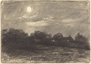 夕方、農場の風景 作： William Morris Hunt