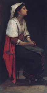 イタリアの少女、1867年。