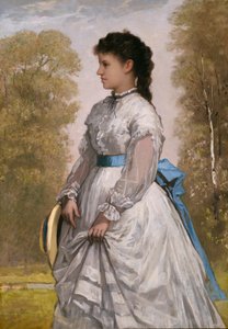 アグネス・エリザベス・クラフリンの肖像 1873年 作： William Morris Hunt