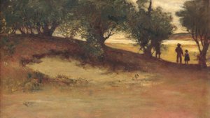 ウィローの砂銀行、マグノリア、1877年。 作： William Morris Hunt