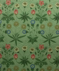 デイジーマルグリット、ブロックプリントの壁紙、1862年。 作： William Morris Tapestry Works