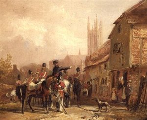 兵士の宿泊施設 作： William Mulready