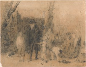 中断された戦い 作： William Mulready