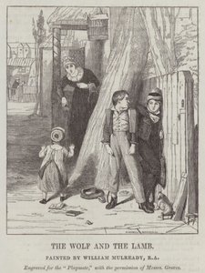 オオカミと子羊 作： William Mulready