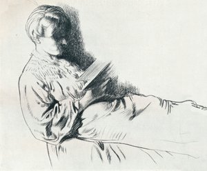 1932年頃、楽天で絵を描く 作： William Newenham Montague Orpen