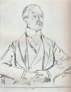 鉛筆による肖像画の研究、20世紀1932年 作： William Newenham Montague Orpen