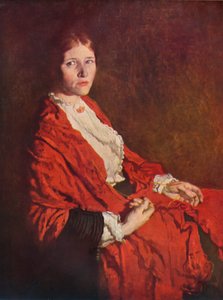 赤いスカーフ、1935 作： William Newenham Montague Orpen