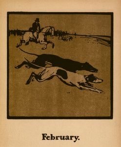 コーシング（2月）、1898年頃（カラーリソ） 作： William Nicholson