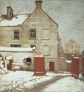 雪の中庭、Sutton Veny 作： William Nicholson