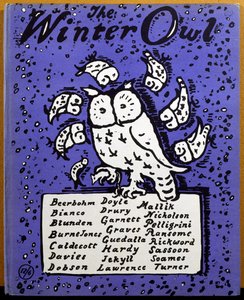 The Winter Owl の表紙、Cecil Palmer 発行、ロンドン 作： William Nicholson