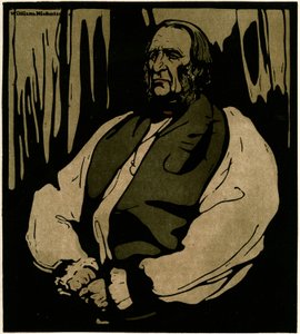 テンプル博士、カンタベリー大司教、1898年頃（クロモリソ） 作： William Nicholson