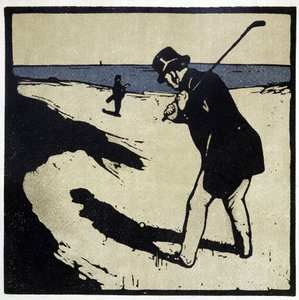 ゴルフプレーヤー 作： William Nicholson