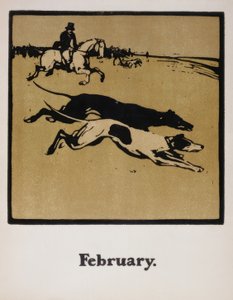 馬上での狩猟 作： William Nicholson