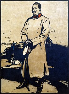 カイザー ヴィルヘルム 2 世 (1859-1941)、1899 年発行の「12 の肖像 - 第 2 シリーズ」の挿絵 (手彩色木版)