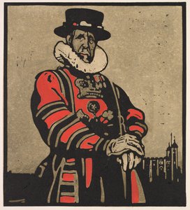 ロンドンの種類: ビーフイーター 作： William Nicholson