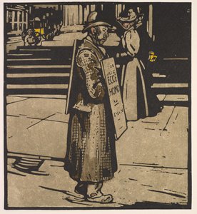 ロンドンのタイプ: サンドイッチマン 作： William Nicholson