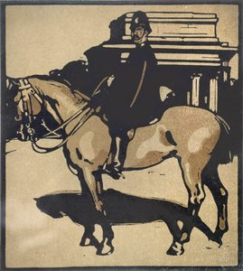ウィリアム・ハイネマンが出版した「ロンドン・タイプ」の警官 作： William Nicholson