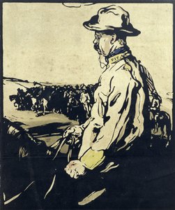 セオドア・ルーズベルト大統領、「12人の肖像画」のイラスト、1899年発行（手彩色木版） 作： William Nicholson