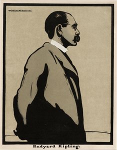 ラドヤード・キプリング (1865 - 1936)、パブ。 1899年（カラーリトグラフ） 作： William Nicholson