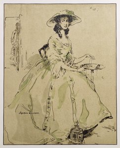 ソフィア・ウェスタン、「Characters of Romance」のイラスト、1900年初版（カラーリソ） 作： William Nicholson