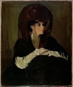 The Brown Veil (キャンバスに油彩)