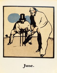 The Month of June、「An Almanac of Twelve Sports」より、Rudyard Kipling の言葉、William Heinemann が最初に出版 作： William Nicholson