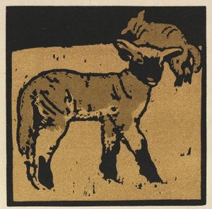 四角い動物の本: とても飼いならされた子羊 作： William Nicholson