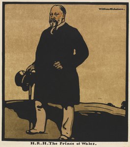 12 の肖像画: H.R.H. プリンス・オブ・ウェールズ 作： William Nicholson