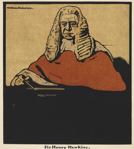 12の肖像: サー・ヘンリー・ホーキンス 作： William Nicholson