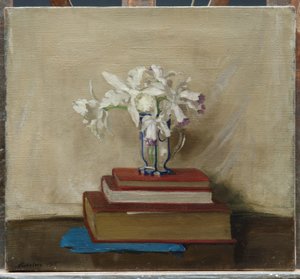 本の白い蘭 作： William Nicholson