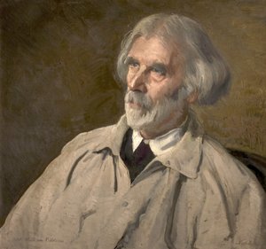 ウィリアム・キディアー（木に油彩） 作： William Nicholson