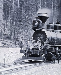 1890年頃のカナダ鉄道開拓者たち - Photo by Nottman 作： William Notman