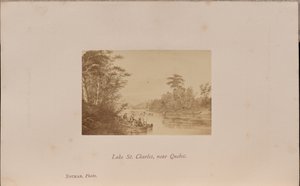 ケベック近郊、サンシャルル湖 作： William Notman