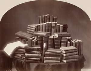 本のある静物画、1870年代～80年代