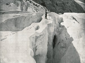 ロッキー山脈：アスールカン氷河、ハーミット山脈、カナダ、1895年。
