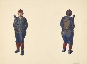 ベースボール・プレーヤー・コイン・バンク、1938年頃
