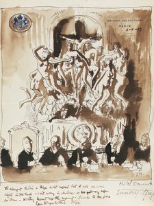 パリ会議で 作： William Orpen