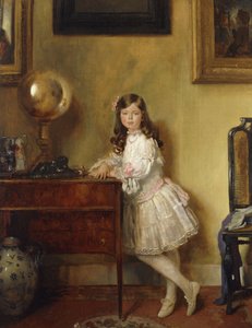 インテリアのミスアニーハームスワース、1907年 作： William Orpen