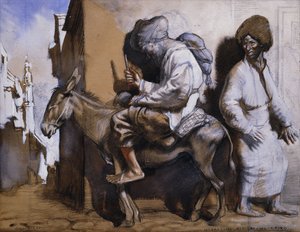 カイロを離れるノルディン・アリ 作： William Orpen