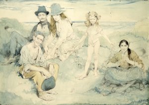 アイルランドの海岸で 作： William Orpen