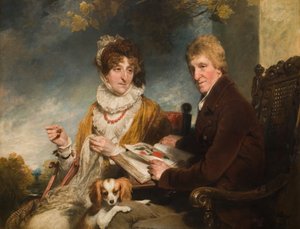 男と女の肖像」1818年。 作： William Owen