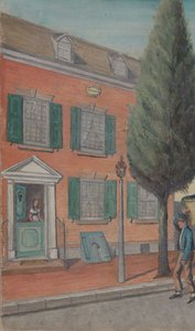 ティー・ラスクとブリック・ハウス、1870年代。 作： William P. Chappel