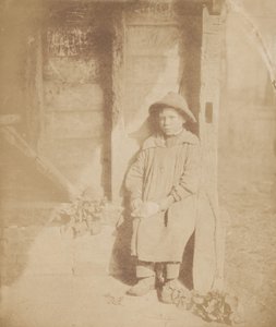 カブの皮をむく少年、c.1854年（写真） 作： ウィリアムPシャーロック