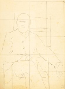 椅子に座る老人 作： William Page