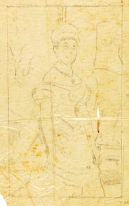 イブニングドレスの女性とミロのヴィーナス像 作： William Page