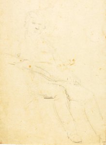 座った男性像 作： William Page