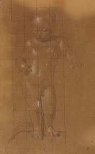 立っている裸の子供 作： William Page