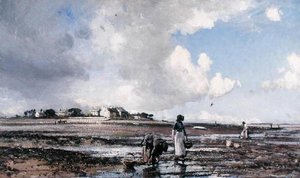 ムール貝の採集 作： William Page Atkinson Wells