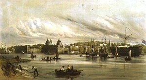 グリニッジとドレッドノート(リトグラフ) 作： William Parrott