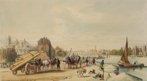 1840年、ロンドンのウェストミンスターにあるミルバンク。
